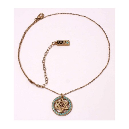 Amaro Pendentif fait main Étoile de David Collier... | Colliers Amaro