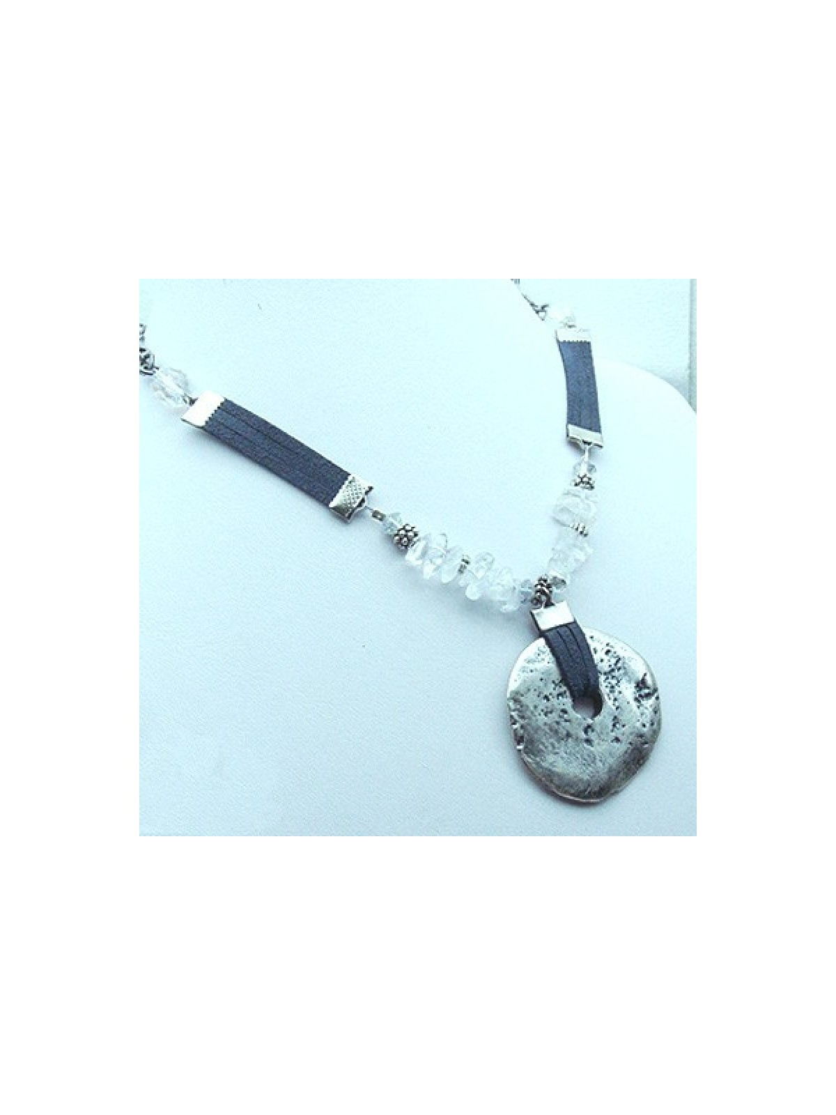 Eye Catching Pewter Necklace | Necklaces by Edita Jewelry