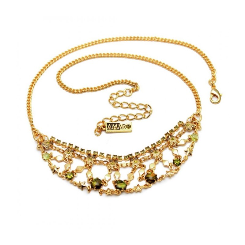 Amaro Collier en Jaspe de Style Vintage Fait Main L... | Colliers Amaro