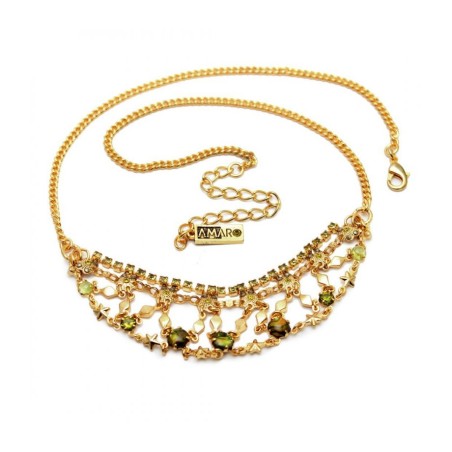 Amaro בעבודת יד וינטג' סטייל ג'ספר שרשרת L... | שרשראות של Amaro