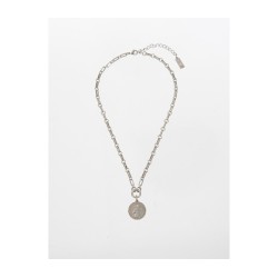 Amaro Handmade Silver Plated Antique Coin Neck... | Necklaces by Amaro