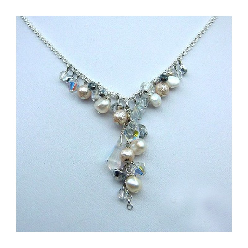 Bridal Blue Necklace by Edita | Necklaces by Edita Jewelry