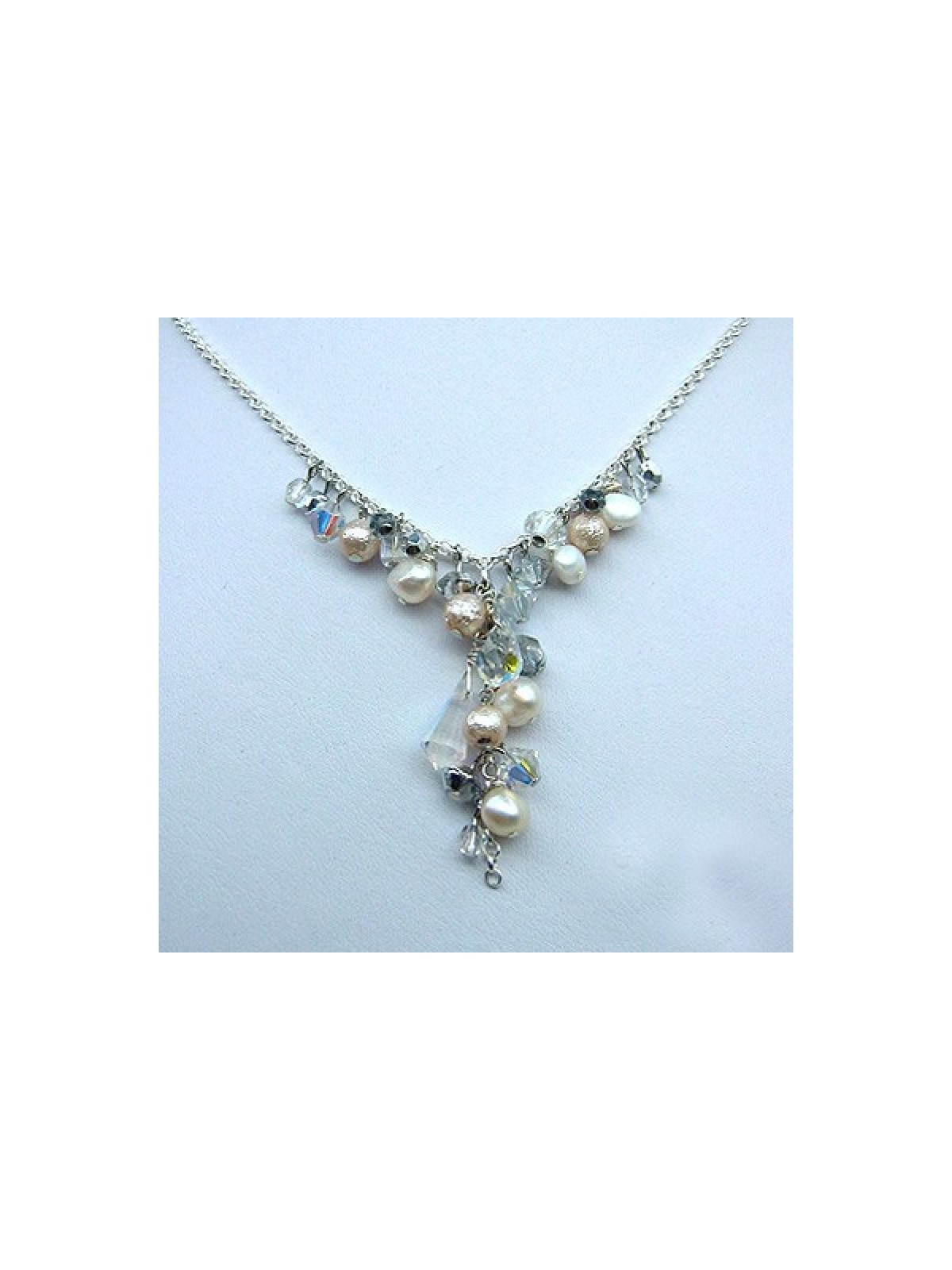 Collier bleu nuptial par Edita | Colliers par Edita Jewelry