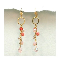 Pink Glamour Girl Earrings by Edita | Earrings by Edita Jewelry