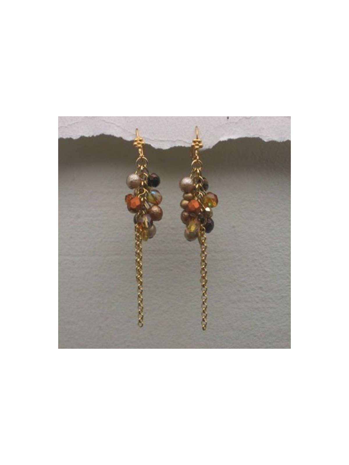 Autumn Shades Cluster Earrings by Edita | Earrings by Edita Jewelry