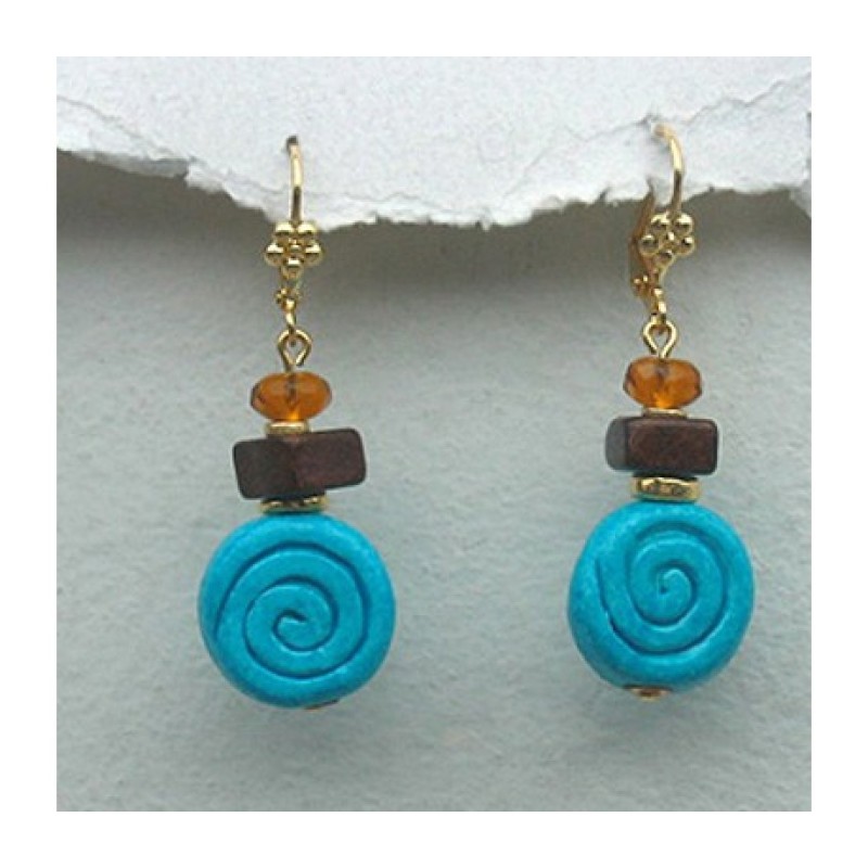 Exotic Egyptian Earring by Edita | Earrings by Edita Jewelry