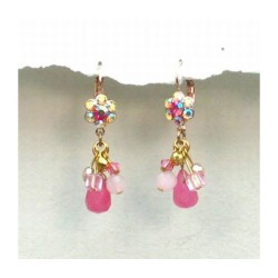 Pink Ahuvah Earrings of Love by Edita | Earrings by Edita Jewelry