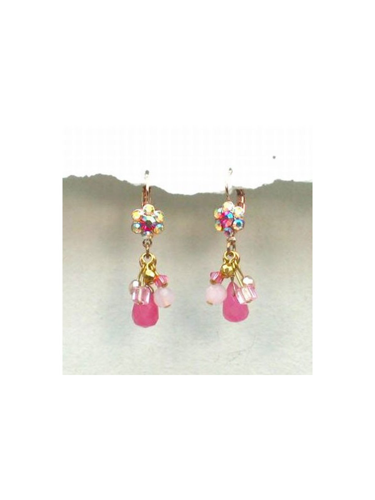Pink Ahuvah Earrings of Love by Edita | Earrings by Edita Jewelry