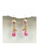 Pink Ahuvah Earrings of Love by Edita | Earrings by Edita Jewelry