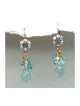 Sparkling Aqua Earrings by Edita | Earrings by Edita Jewelry
