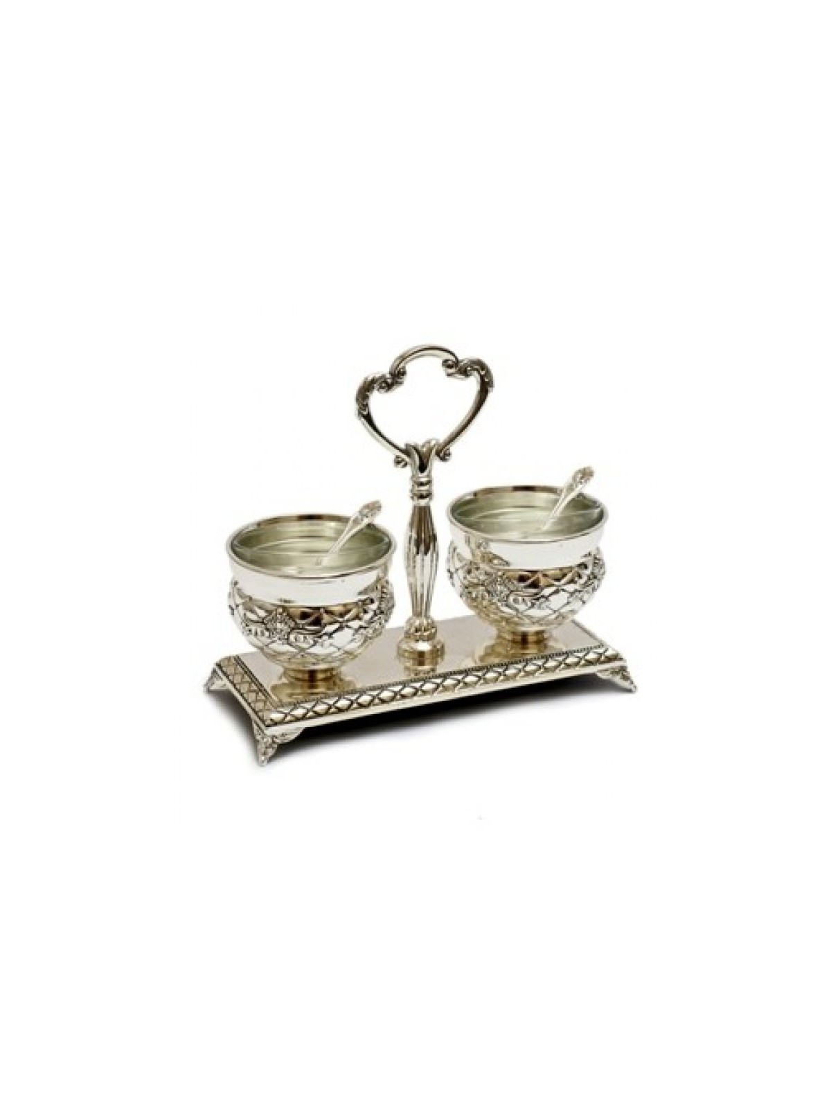 Elegant Silver Plated Salt and Pepper Dish | Salt & Pepper Shakers